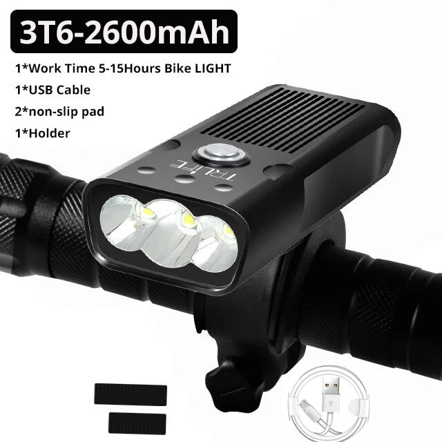 ultrabright 5000 lumens usb rechargeable bike light, view 7 - MRSLM