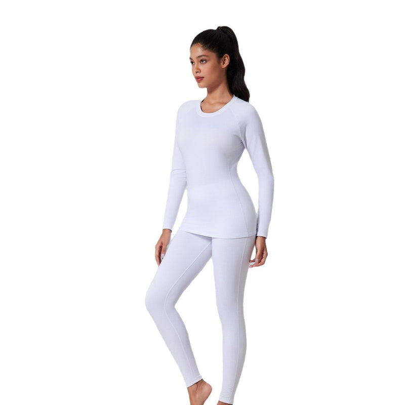 Women's fleece-lined thermal underwear set, view 5 - MRSLM