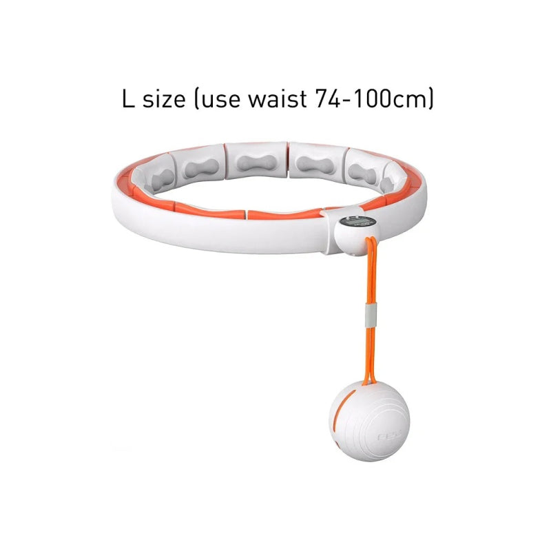 smart fitness hoop with weighted ball, view 2 - MRSLM