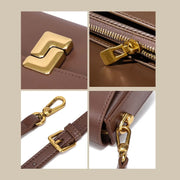 genuine leather minimalist small square bag, view 10 - MRSLM