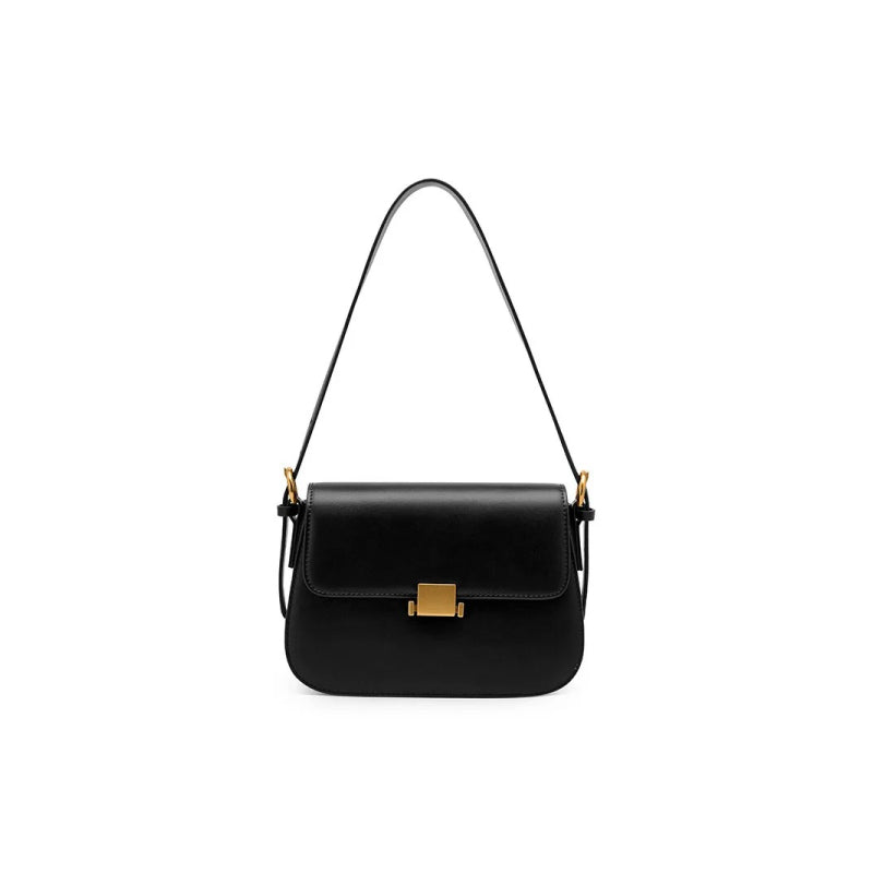 genuine leather small square shoulder bag, view 6 - MRSLM
