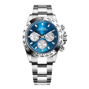 men's steel band luminous quartz watch, view 6 - MRSLM