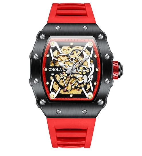 men's automatic silicone sports watch, view 7 - MRSLM