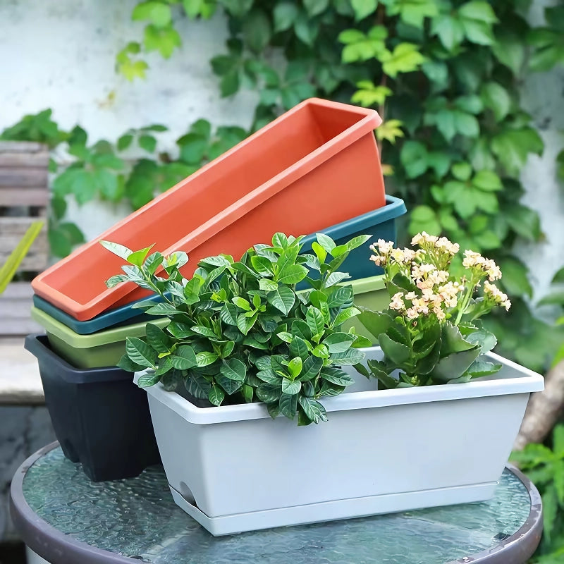 plastic vegetable planter with drain holes - MRSLM