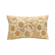 floral embroidered cushion cover, view 2 - MRSLM