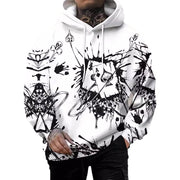 3D playing cards printed hoodie, view 5 - MRSLM