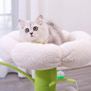 cat tree tower with scratcher post, view 6 - MRSLM