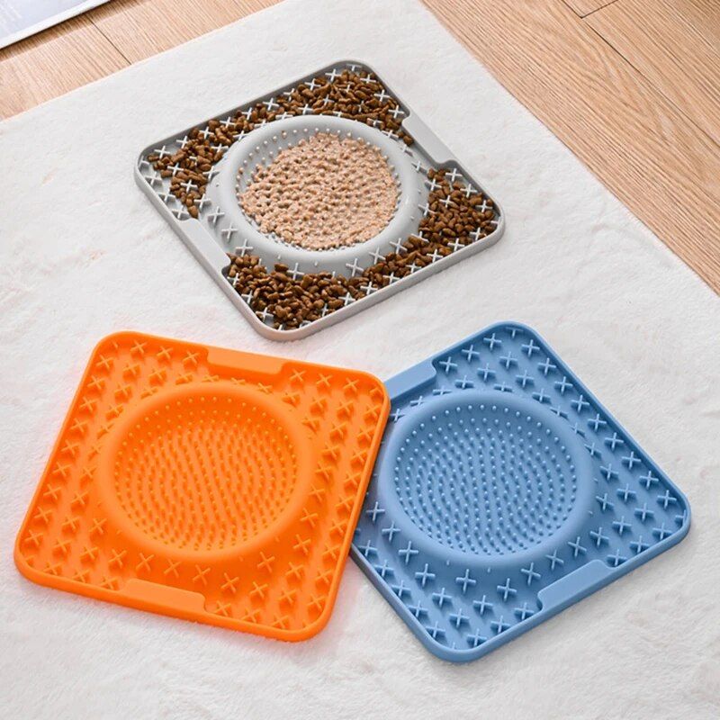 silicone slow feeder pet mat, view 9 - MRSLM
