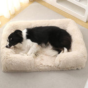 cozy winter plush dog bed - MRSLM