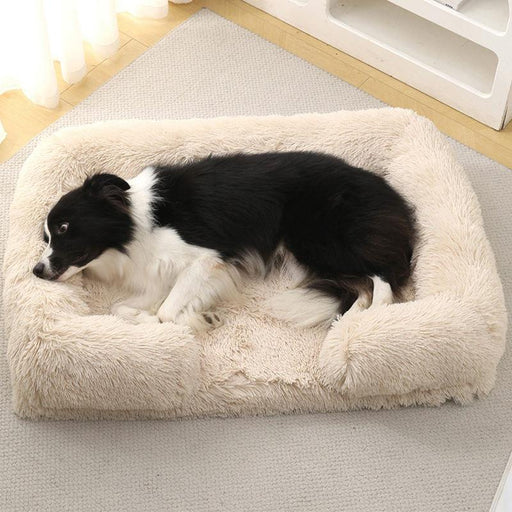 cozy winter plush dog bed - MRSLM