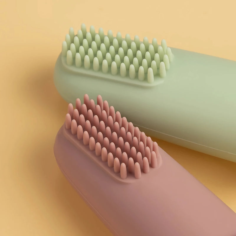 silicone baby finger toothbrush, view 15 - MRSLM