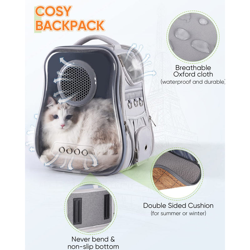 breathable dog backpack carrier, view 4 - MRSLM