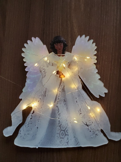 golden angel tree topper, view 5 - MRSLM
