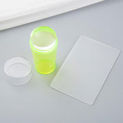 silicone nail art stamper set with scraper, view 2 - MRSLM