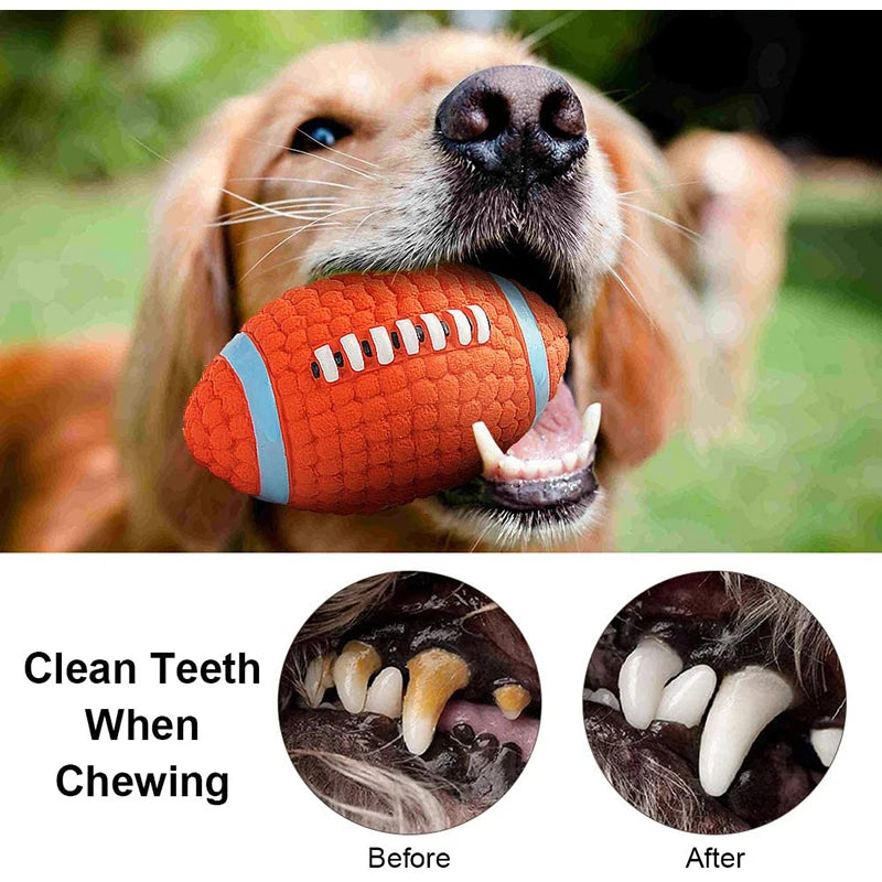 Bite-resistant squeaky chew toy for dogs, view 3 - MRSLM