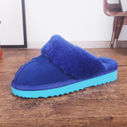 cowhide warm slippers, view 3 - MRSLM