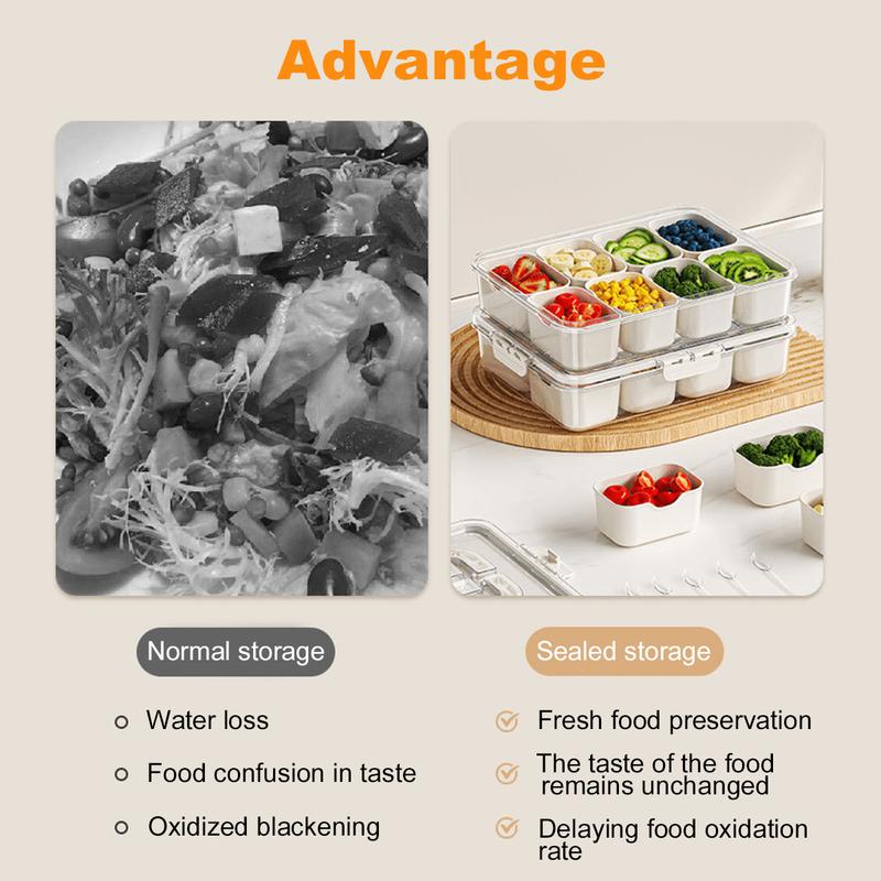divided serving tray with lid and handle, view 4 - MRSLM