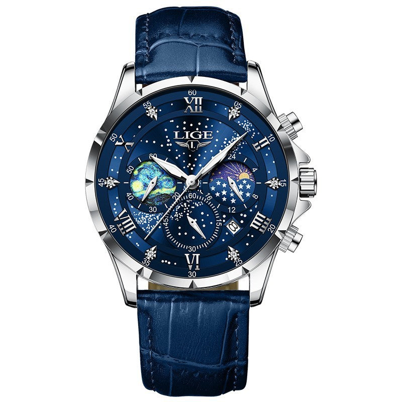 men's quartz business watch, view 5 - MRSLM