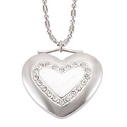 love shaped zirconia necklace, view 3 - MRSLM