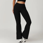 high waist flared yoga pants, view 6 - MRSLM