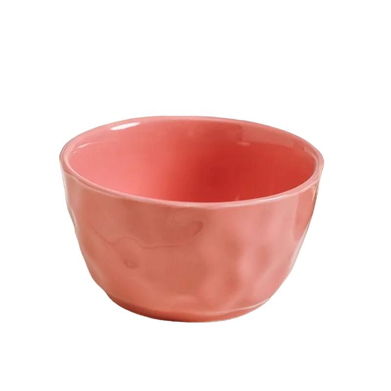 cream style ceramic rice bowl, view 8 - MRSLM