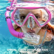 kids snorkel mask with nose cover, view 7 - MRSLM