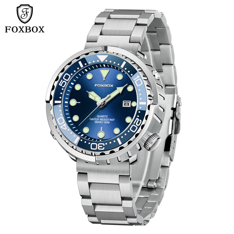 men's quartz calendar watch, view 7 - MRSLM