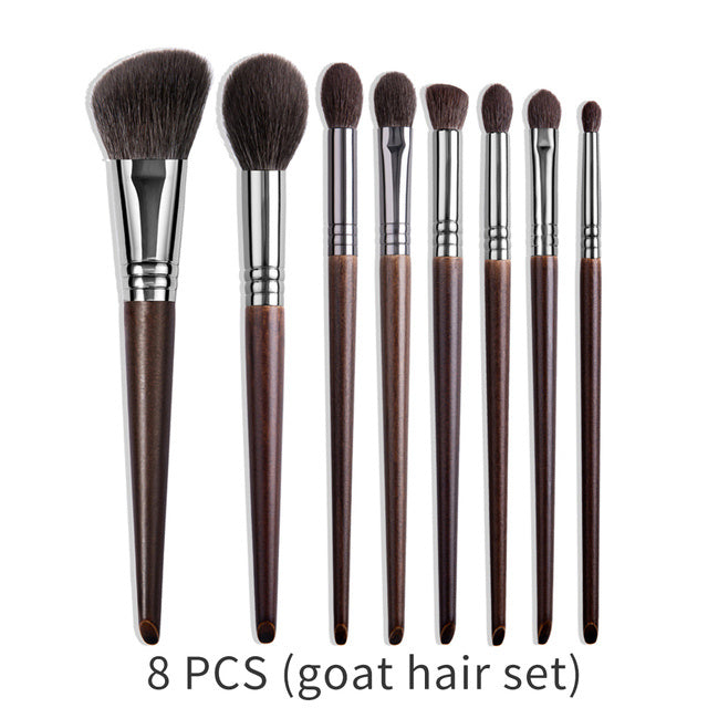 natural makeup brushes set, view 8 - MRSLM