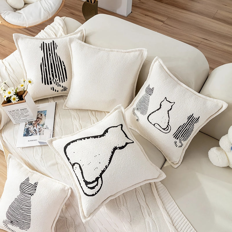 cat print cushion cover - MRSLM