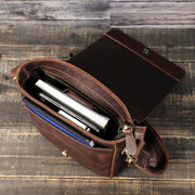men's leather crossbody bag, view 2 - MRSLM