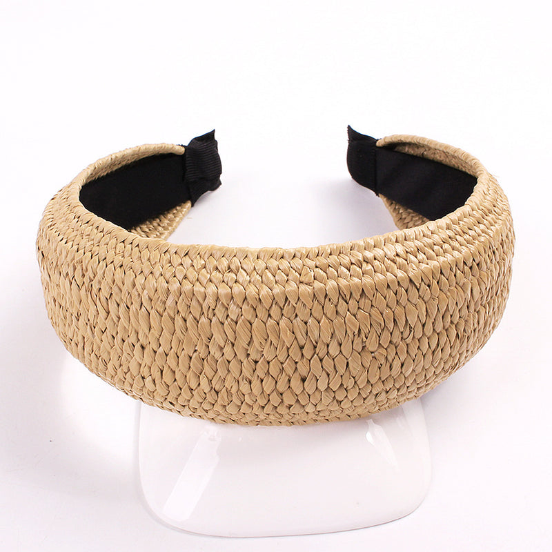 solid color knotted headband, view 4 - MRSLM