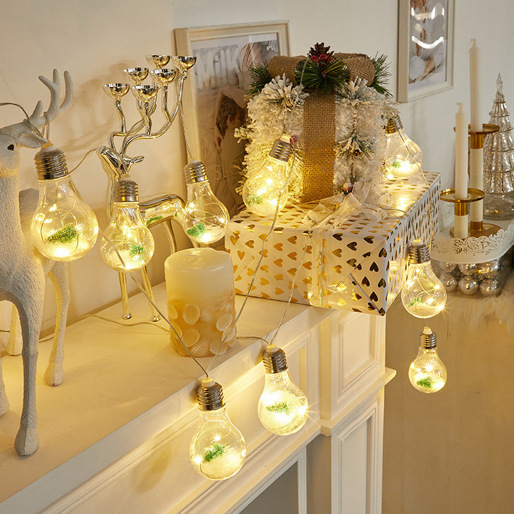 Christmas bulb string lights, view 7 - MRSLM