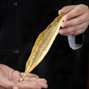 Bodhi leaf incense stick holder, view 2 - MRSLM