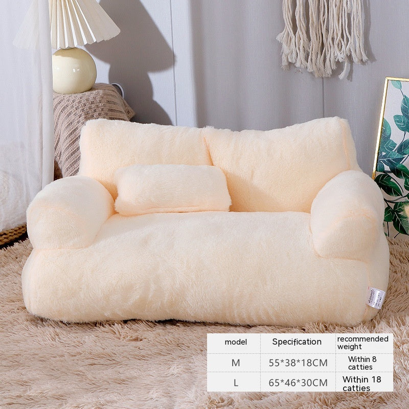 plush pet sofa bed, view 5 - MRSLM