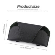 leather car sun visor glasses holder, view 11 - MRSLM