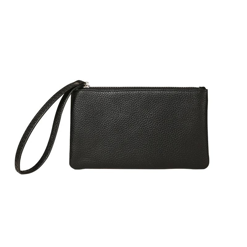 women's leather zipper wallet, view 2 - MRSLM