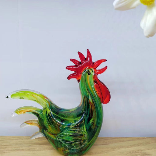 glass chicken ornament, view 2 - MRSLM