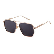 retro metal oversized polarized square sunglasses, view 13 - MRSLM