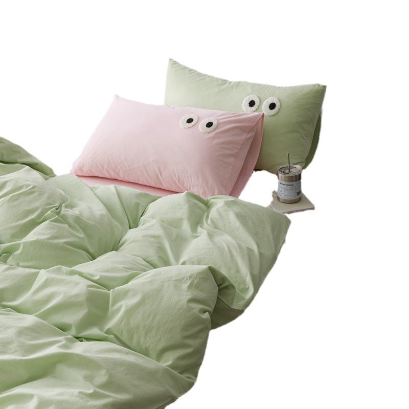 washed cotton bedding set, view 3 - MRSLM