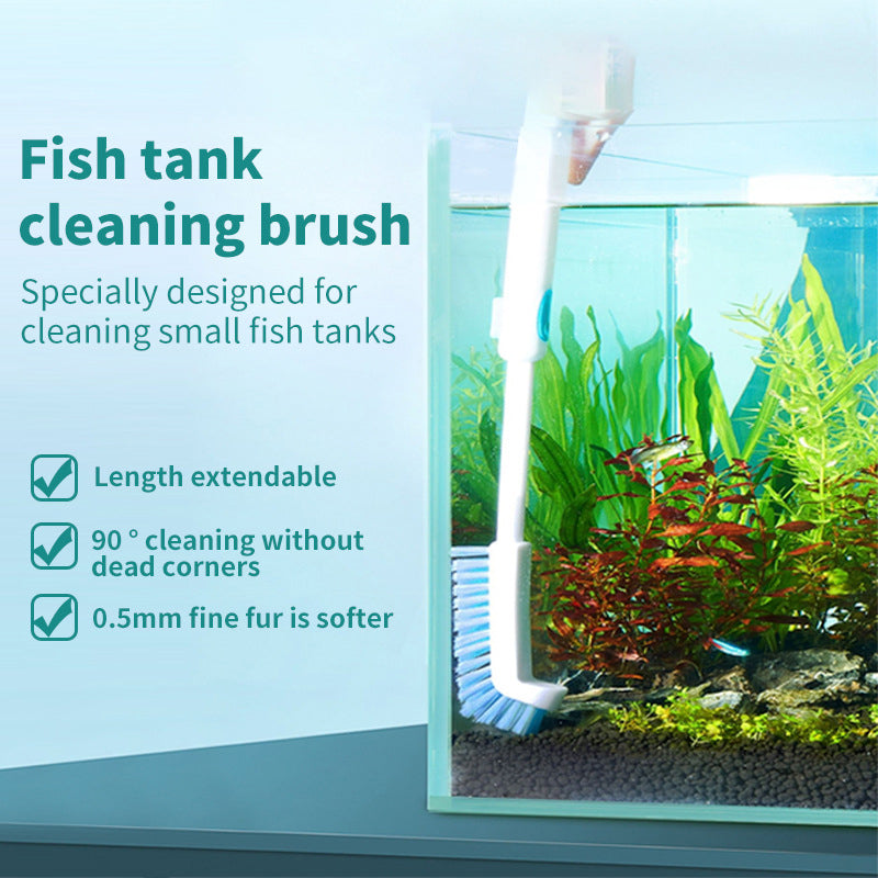 extendable aquarium algae brush, view 5 - MRSLM
