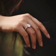 S925 silver four claw zircon ring, view 4 - MRSLM