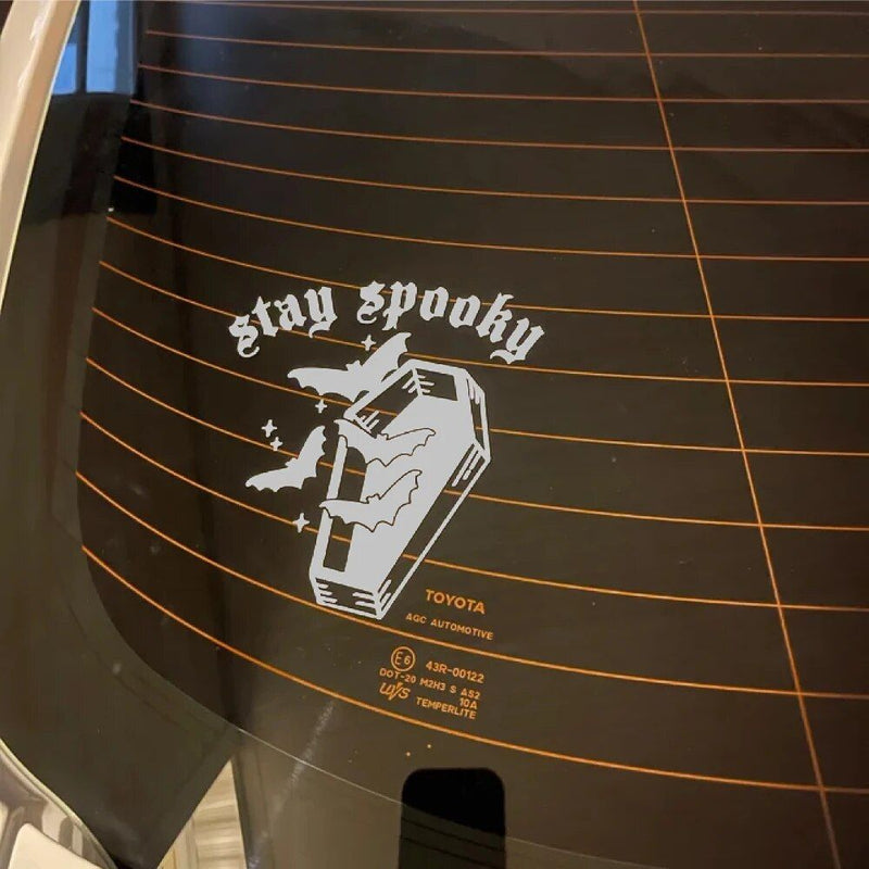 goth bat vinyl car decal, view 4 - MRSLM