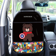 kids car seat back cover protector, view 2 - MRSLM