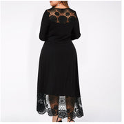Women's lace high waist dress, view 4 - MRSLM