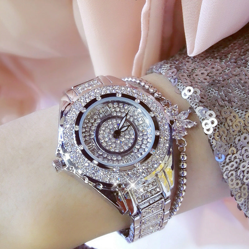 women's casual quartz watch alloy bracelet, view 3 - MRSLM