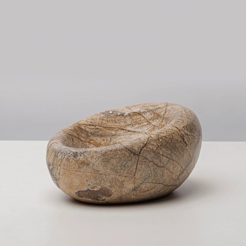 rainforest brown marble bowl, view 4 - MRSLM