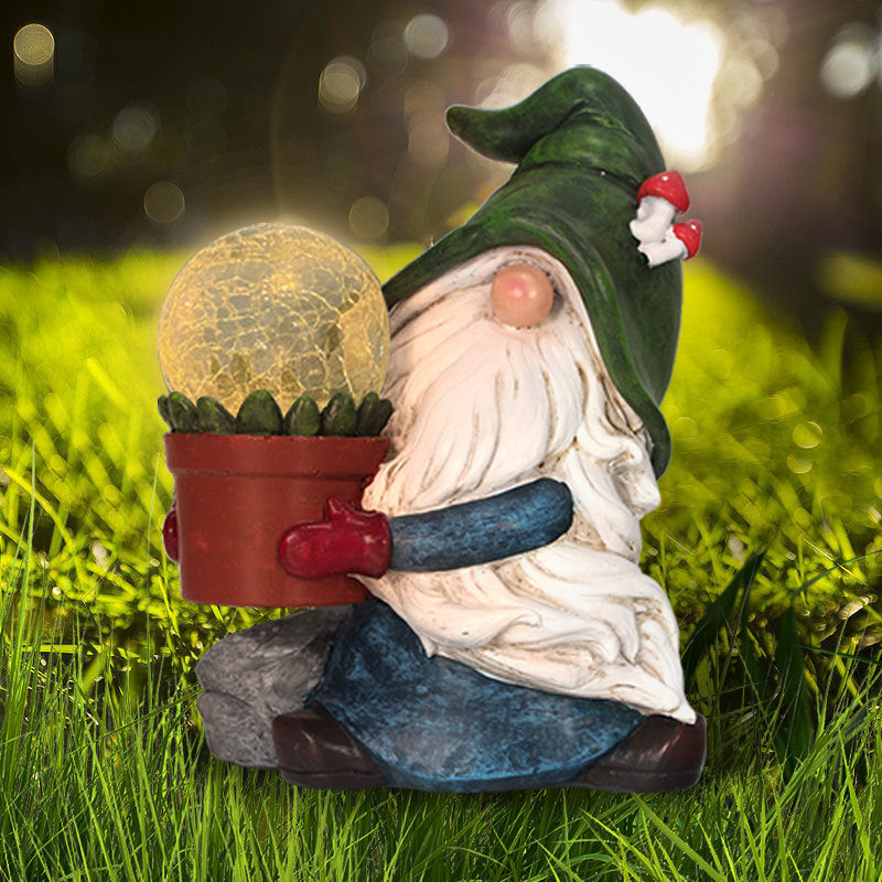 Garden holding lamp sculpture - MRSLM