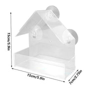 window bird feeder house, view 7 - MRSLM