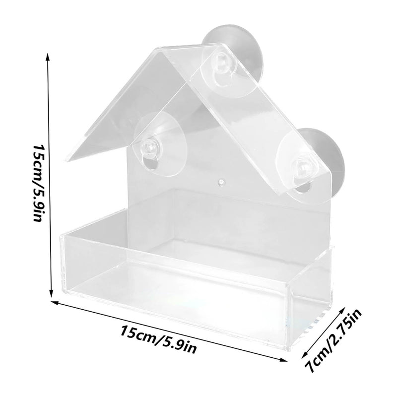 window bird feeder house, view 7 - MRSLM
