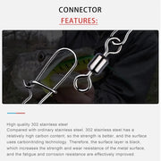 pike fishing stainless steel swivel connectors, view 13 - MRSLM